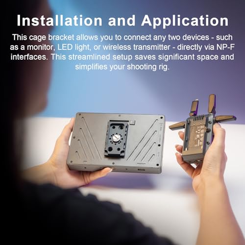 Image of FOMITO NP-F1 Dual-Sided NP-F Plate, All-Aluminum Alloy, for Monitor, LED Light, Wireless Transmitter