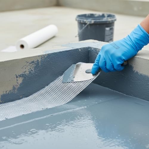Image of Fiberglass Mesh Roll for Plastering, 110 GSM, 6 Inch x 50 Meter, Pack of 2