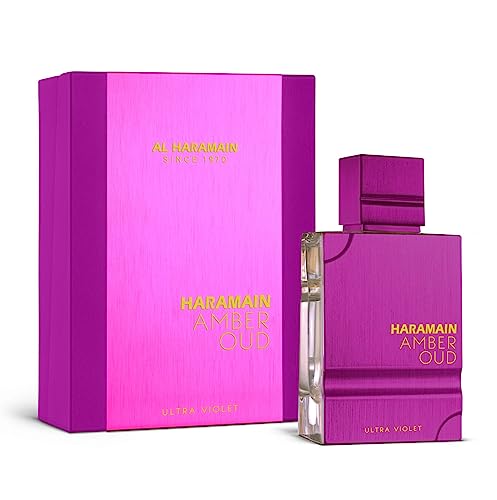 Al Haramain Amber Oud Ultra Violet 60ml Spray | Women Eau de Parfum | Arabic Perfume for Women and Men | Luxury Fragrance with Bergamot & Musk | Made In UAE