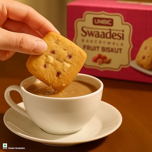 Image of Unibic Swaadesi Fruit Bakery Biscuits - No Maida, No Palm Oil |BiskutBakery Biscuits I 2 * 200g (Pack of 3)