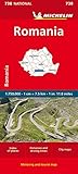 Michelin Rumänien: Straßen- und Tourismuskarte 1:750.000 (MICHELIN Nationalkarten)