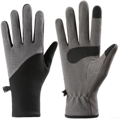 SiSinkal - Gants thermiques avec fonction auto-chauffante, compatibles avec écran tactile, tissu antidérapant, respirant, évacuation de l'humidité et éléments réfléchissants, adaptés pour une utilisation en