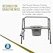 Dynarex Folding Bedside Commode, 3 in 1 Portable Toilet Chair for The Elderly and Disabled, Designed for Free Standing Use, as a Raised Toilet Seat and Toilet Safety Rail, 1 Commode (Bariatric)