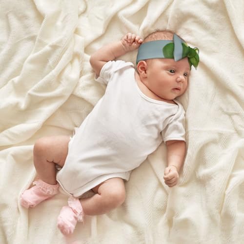 Green Apple Baby bow headband (0-6 months) - Universal for newborns to toddlers, a must-have for cute decoration4