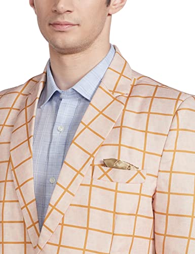 Image of hangup Men's Notch Lapel (D17 Check Blazer Golden 36)