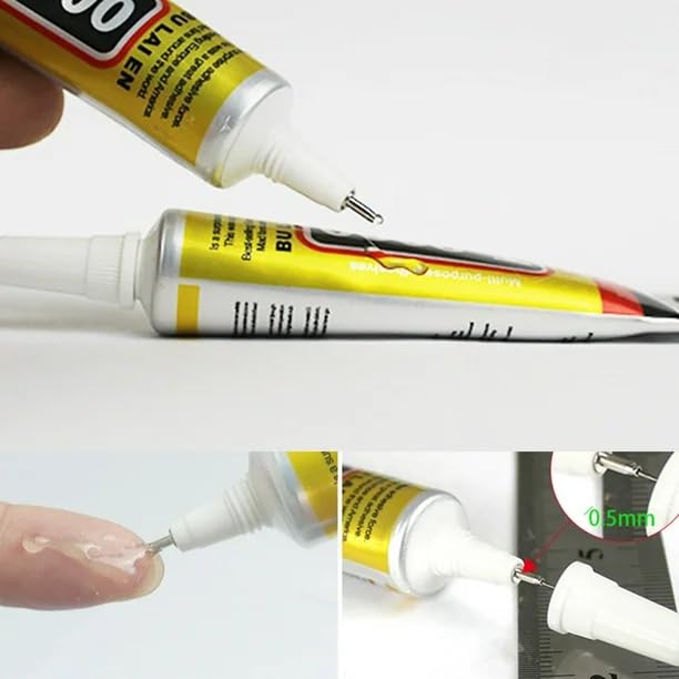 Image of SP Electron BLE E8000 50ml Mobile Display Black Glue, Multipurpose Fabric Glue, Mobile Glue for Screen Repairing, Glue drops for Jewelry, Shoes, Art and Crafts. (3)