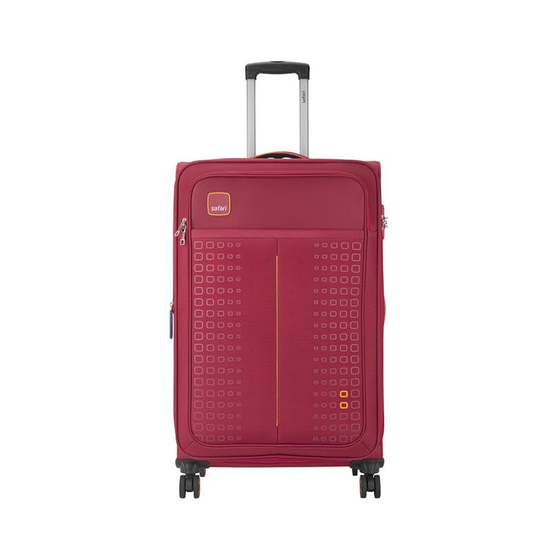 Image of Safari Flexa 69 Red Trolley Bag with Dual Wheels