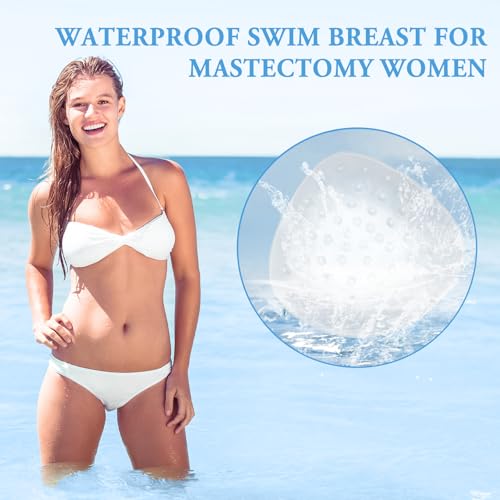 Mastectomy Breast Prosthesis for Swimming,Swim Breast Form for Mastectomy Women Concave Bra Pads Inserts3