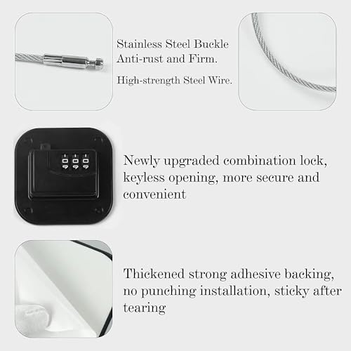 Image of Cabinet Locks,Drawer Locks,Refrigerator Lock,Child Lock(Black 4Pcs)