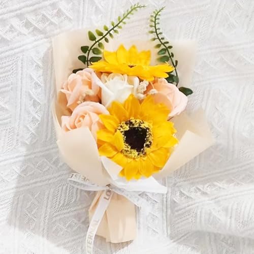 ソープフラワー 7輪 花束 バラ 造花 ラワーソープ 枯れない花 卒業式 誕生日 母の日 父の日 敬老の日 開店祝い 退職祝い 送別会 プレゼント 女性 人気 花 プレゼント ギフト