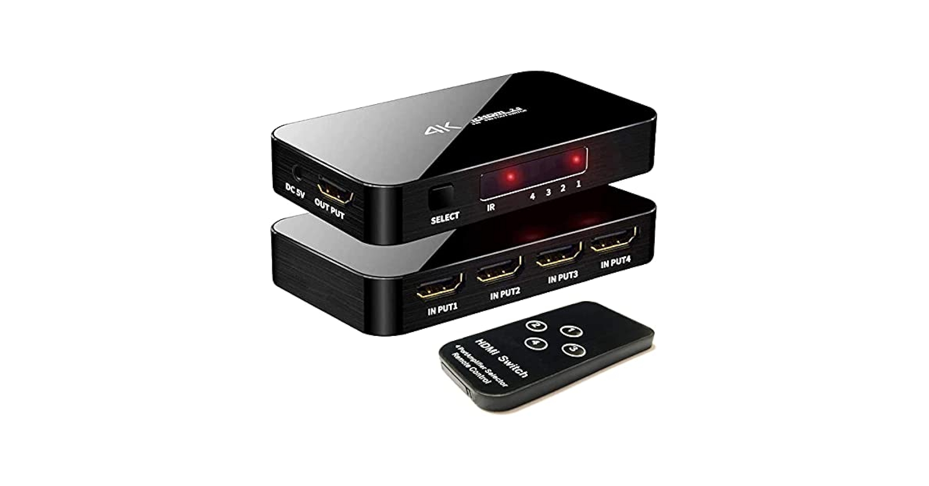 Amazon.com: HDMI Switch 4X1, 4K Ultra HD HDMI Switcher 4 in