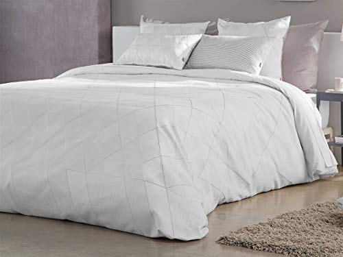 Lanovenanube - Funda Nórdica Tama Cama 160 (Juego Duvet 3 Piezas con Bajera Ajustable, Funda y Funda de Almohada) No Incluye cuadrantes