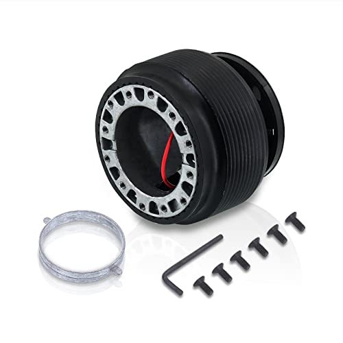 AJP Distributors Performance Racing Upgrade JDM 6 Hole Bolt Steering Wheel Adapter Hub Removable Release Connector Boss Kit For Civic Integra Del Sol 1992 1993 1994 1995 1996 1997 1998 1999 2000 2001