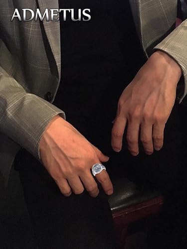 ADMETUS Personalized Patron Saint Rings 925 Sterling Sliver Custom Men's Rings Saint Medal Protection Jewelry for Men, Ring Size 5-15 Catholic Gifts (with Gift Box)3