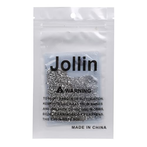 Image of Jollin Glue Fix Crystal Flatback Rhinestones Glass Diamantes Gems for Nail Art Crafts Decorations Clothes Shoes(ss6 2880pcs, Silver)
