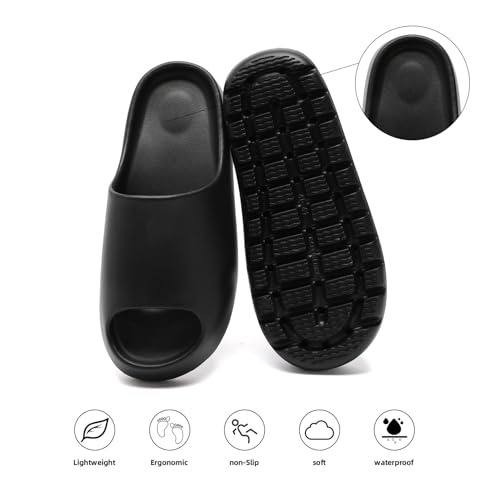 Image of Yueerlu Cloud Slides for Women Men, Recovery Womens Pillow Slides,EVA Anti-Slip shower shoes,Thick Sole Open Toe Garden Shoes,men's sandals,mens slippers for Indoor and Outdoor Size