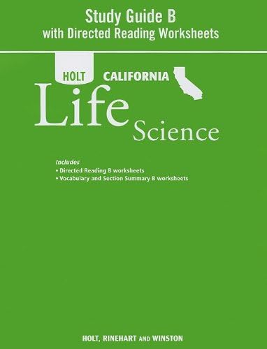 study guide b with directed reading worksheets grade 7 life science holt science technology hrw 9780030993978 books amazon