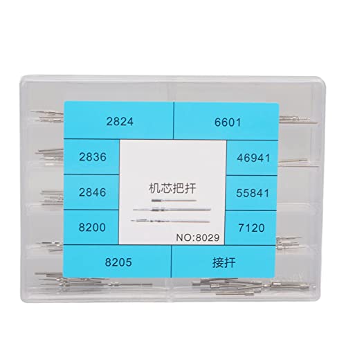 Brrnoo Tiges de Remontoir de Montre, Rallonge de Tige de Remontoir en Acier Inoxydable pour Montre-Bracelet, Tige de Rallonge, Accessoire de Réparation de Montre pour Mouvement 2824 2836