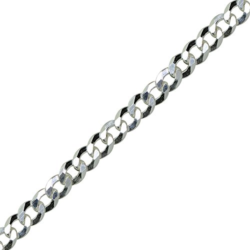 Sterling Silver Italian 3.5mm Diamond-Cut Cuban Curb Link Chain Necklace for Men Women3