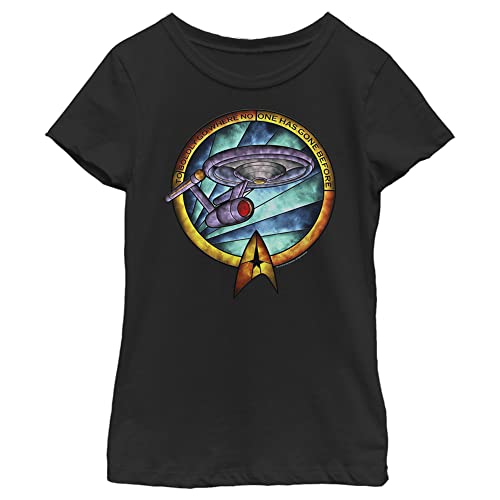 Fifth Sun Star Trek: The Original Series Stained Glass Girls Short Sleeve Tee Shirt