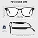Smart Glasses, Blue Light Blocking Clear Lenses + Magnetic Clip-On Sunglasses, Bluetooth Glasses with Open Ear Speaker, Voice Assistant Compatible for iPhone Android