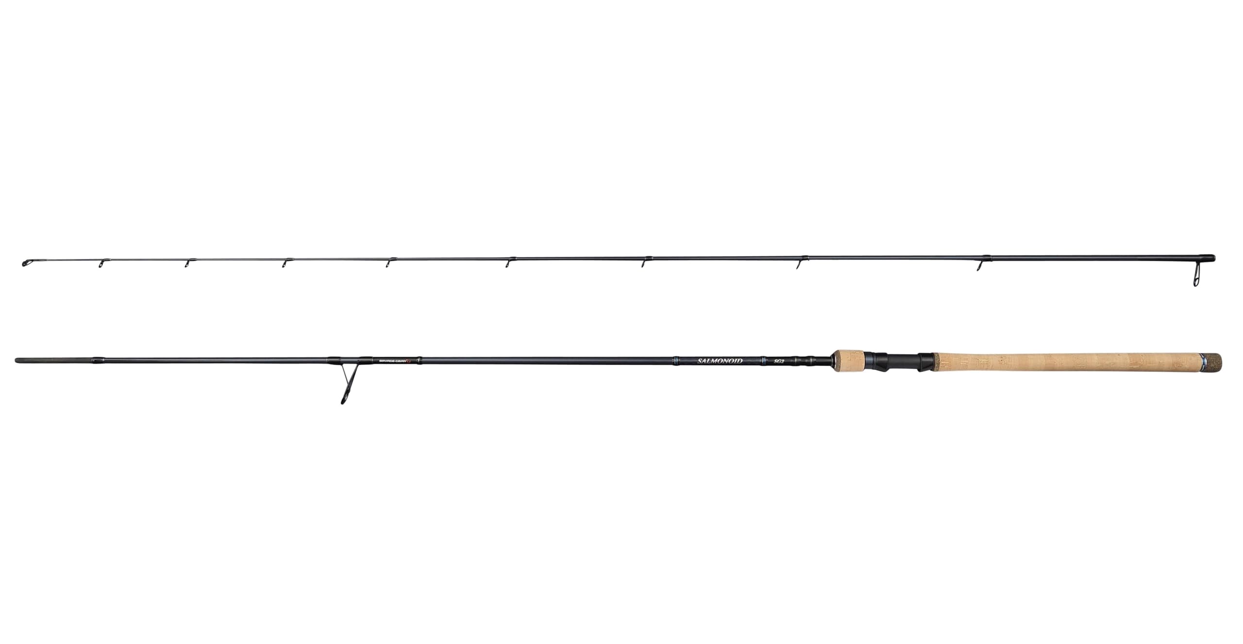 Savage Gear SG2 Salmonoid Medium Game Fishing Rod | Saltwater Spinning Rod for Sea Trout & Coastal Predators | Light to Medium Lure Control | 24+30T Carbon Blank | SeaGuide CCS | 2.74m | 7-24 g