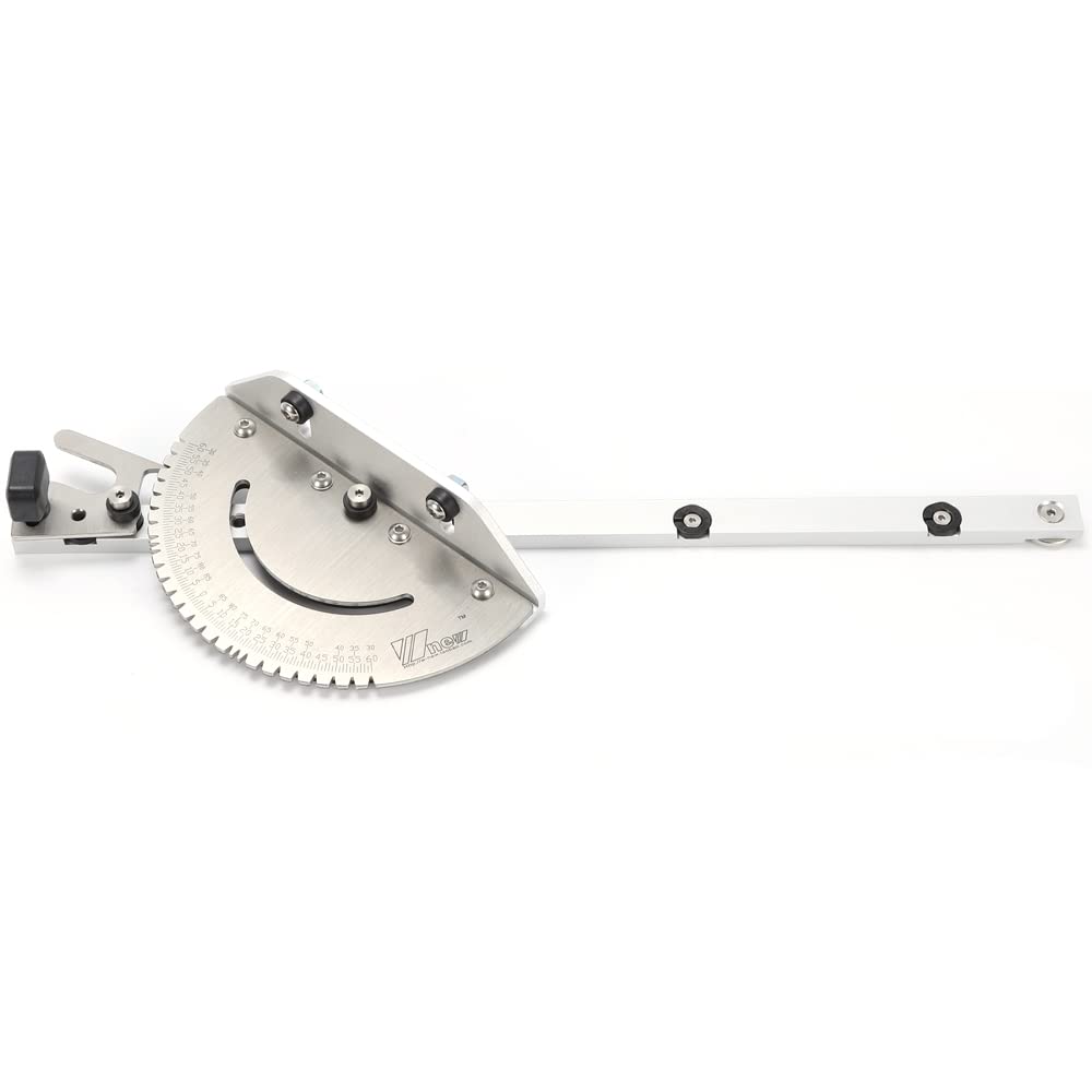 Gehrungslehre Für Tischkreissäge,450mm Winkelanschlag Anschlagwinkel für Tischkreissäge, Bandsäge, Frästisch, Scheibenschleifer, Bandschleifer