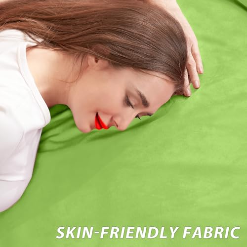 Image of HABUTWAY XX-Large Bean Bag Chair: Giant 7' Memory Foam Furniture Bean Bag Chairs for Adults with Microfiber Cover 7Ft（Lime）