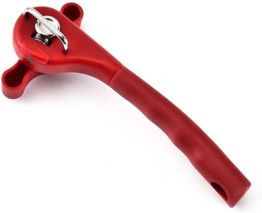 Manual Can Opener,Stainless Steel Multifunctiol Opener Household Multi-Purpose Canned Wine Bottle Opener Safety Side Cut Manual Kitchen Tool