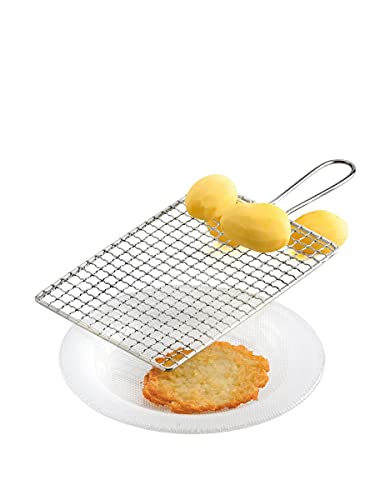 Foto von Gravidus Kartoffelreibe Rohkostreibe Kartoffelharfe - Kartoffelreibe für Rohe Kartoffeln - Apfelreibe Kronenreibe Gitterreibe Drahtkartoffelreibe aus Edelstahl