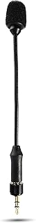 MV-M101 Gooseneck Omnidirectional Lavalier Microphone- Compatible with DJI Mic/Rode Wireless Go Series Wireless Transmitters - Lapel Mic for Interviews and Content Creators (TRS 3.5mm)