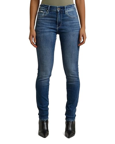 G-Star Women's 3301 Skinny Jeans, Blue (medium aged D05175-8968-071), 28W / 36L