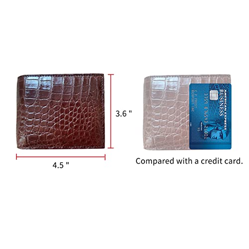 Men's Authentic Crocodile Wallet Alligator Leather Wallet Christmas Gift Birthday Present2