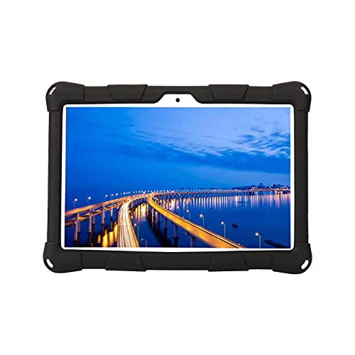 Hminsen Case For Pritom M10 Tablet 10 Inch,Silicone Stand Cover For Qunyico Y10 Tablet 10 Inch/Gateway Tablet 10 Inch/Voger Priorpad X100 Tablet 10 Inch/Digiland Tablet Model:dl1036 (Black) #TOP1