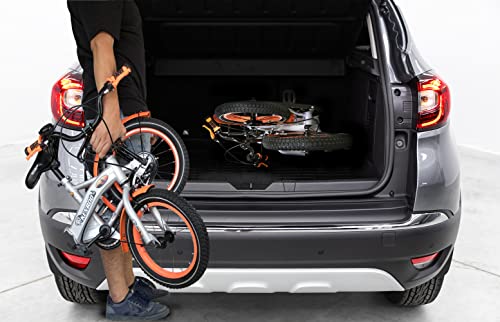 KEN ROD Kinderfahrrad mit Rädern | Fahrrad Kinder von 3 bis 9 Jahren | Fahrrad mit Rädern | Fahrräder mit Korb und Rädern | Farbe: Grau 14 Zoll – Bild 5