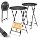 KESSER® Stehtisch 2er Set Bistrotisch mit PVC-Platte | Wetterbeständiger Klapptisch | 60cm / 110cm | Partytisch Tisch rutschfest | In- & Outdoor | Hochzeit Empfangstisch 4 Standfüße pulverbeschichtet MI 4 günstig Kaufen-KESSER® Stehtisch 2er Set Bistrotisch mit PVC-Platte | Wetterbeständiger Klapptisch | 60cm / 110cm | Partytisch Tisch rutschfest | In- & Outdoor | Hochzeit Empfangstisch 4 Standfüße pulverbeschichtet