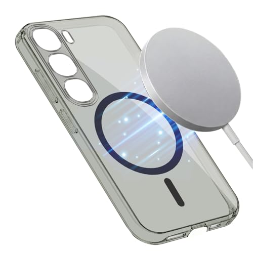 Image of Jkobi Lifetime Anti-Yellow MagSafe Compatible Clear Back Cover Case for Vivo Y300 (Sleek Hard Crystal | Shockproof and Camera Protection)