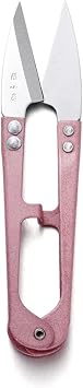 4.1inch Sewing Scissors Yarn Thread Scissors Mini Small Snips Trimming Nipper - Great for Stitch, DIY Supplies Pink