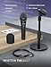 FIFINE USB/XLR Dynamic Microphone for Podcast Recording, Studio Handheld Mic Set with Desktop Stand for Vocal, Voice Over, Streaming, Black-AmpliTank TANK2
