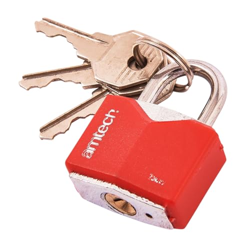 Amtech T0702 25mm Rhombic Chrome Plated Iron Padlock
