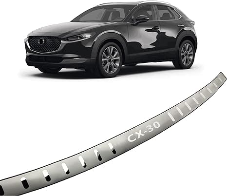Rear Bumper Protector, for Mazda CX-30 2020-2023 Accessories, Auto Parts Tailgate Back Trunk Door Sill Cover Scuff Plate Strip Guard Protection