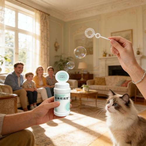 Hierba gatera en burbujas interactivas para gatitos de apartamento 4