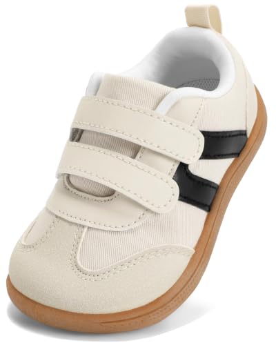 Image of Toddler Wide Toe Box Barefoot Shoes for Boys & Girls Zero Drop Sneakers Little Kids Tennis Running Casual Shoes Baby First Walking Non-Slip Shoe Lightweight Comfort Outdoor Activities
