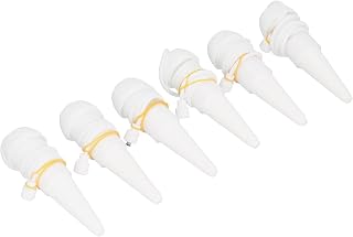 Estaca de irrigação para plantas, estaca de rega para plantas com autoirrigação e gotejamento branco 6 peças para casa para interior para rega de plantas para ambientes externos