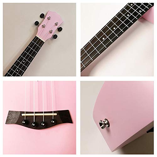 Ukulele Les Filles Rose 23 Pouces Ukulele Bois Uke Hawaii Enfants Guitare avec Sac Gig for Les Enfants étudiants… - Les Beatles, Paul McCartney, John Lennon, RIngo Starr, George Harrison Ukulele Les Filles Rose 23 Pouces Ukulele Bois Uke Hawaii Enfants Guitare avec Sac Gig for Les Enfants étudiants… – Image 3
