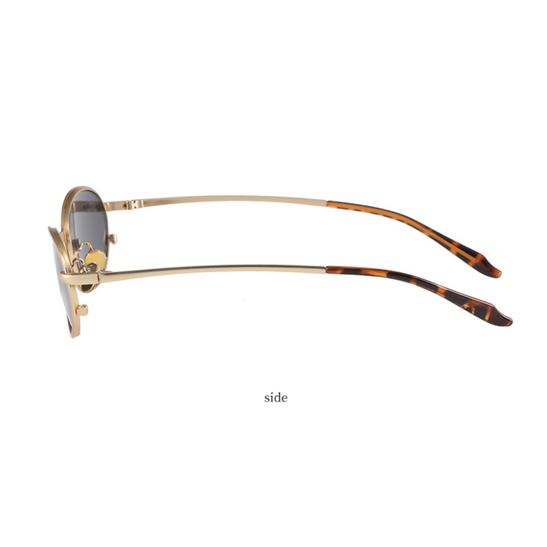Modne metalowe okulary przeciwsłoneczne Cat Eye z filtrem UV400