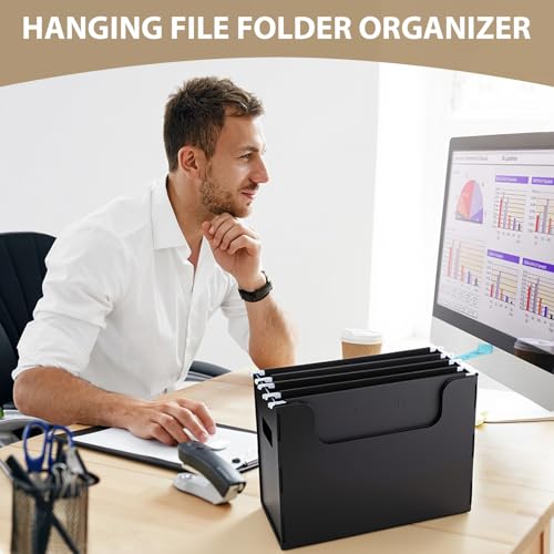 Dossiers de bureau portables noirs pour ranger vos cours et documents - 5