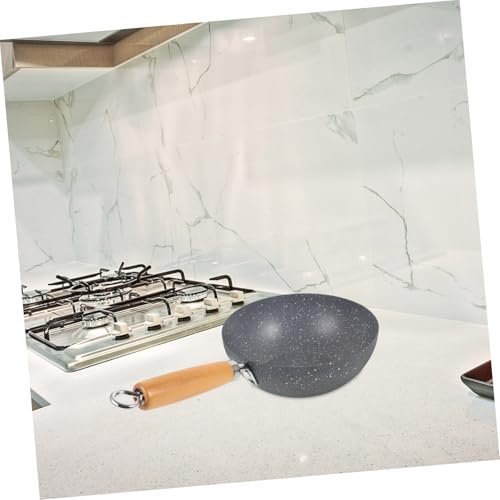 Wok pequeño sartén de hierro para cocinar miniatura 5