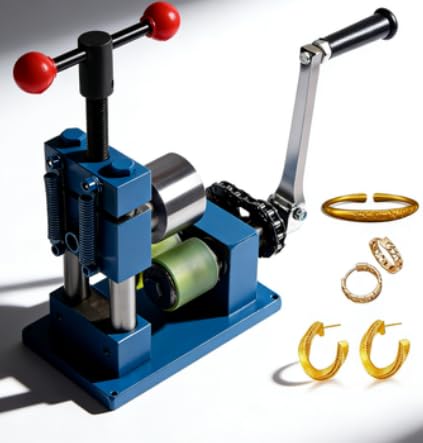 Herramienta de doblado de manivela para anillos y prensa de pendientes DIY