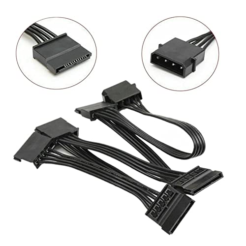 Cable de alimentación 4Pin IDE a SATA 5 puertos 600 mm miniatura 4